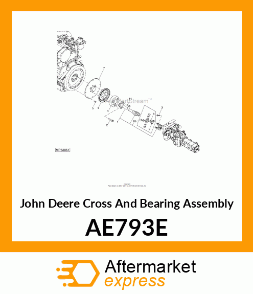 Cross And Bearing Assembly AE793E