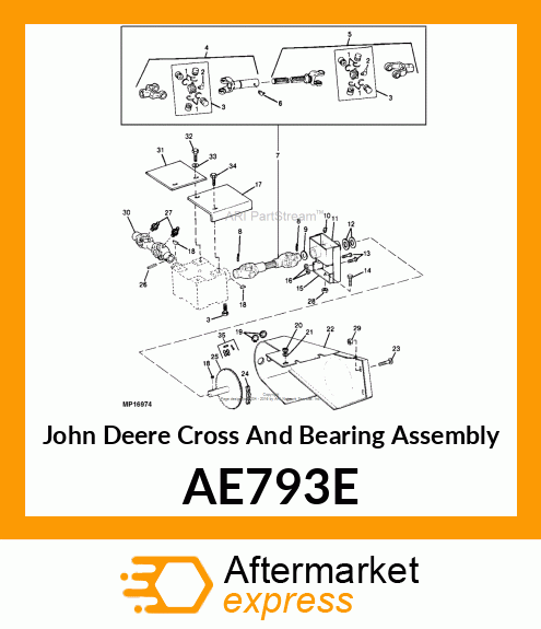 Cross And Bearing Assembly AE793E