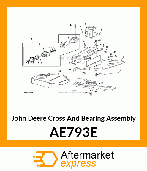 Cross And Bearing Assembly AE793E