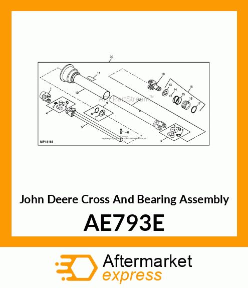 Cross And Bearing Assembly AE793E