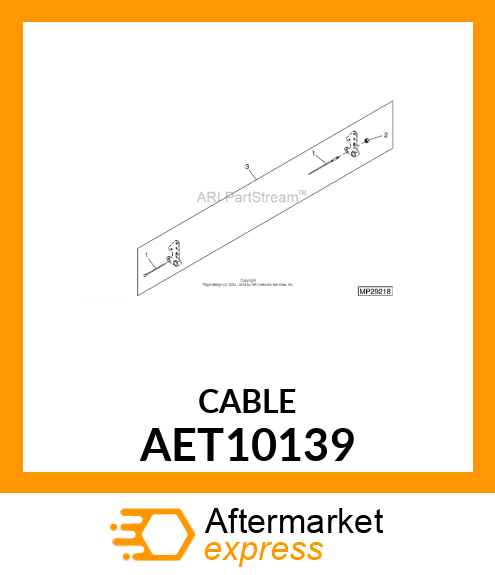 CABLE (ROLLER SCRAPER) AET10139