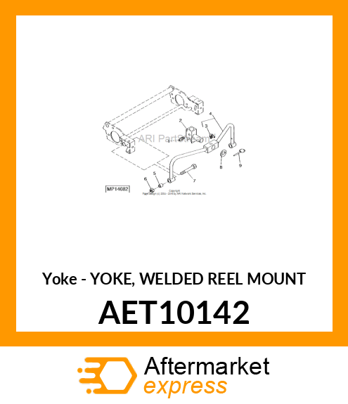 Yoke - YOKE, WELDED REEL MOUNT AET10142