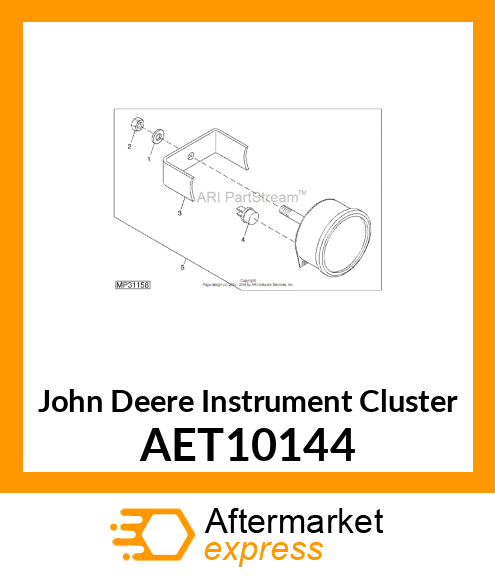 CLUSTER, INSTRUMENT WARNING SYMBOLS AET10144