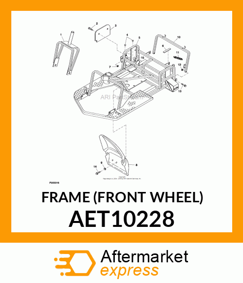 FRAME (FRONT WHEEL) AET10228