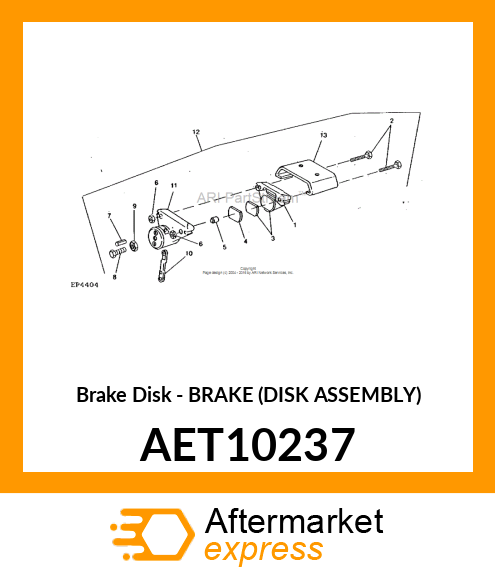 Brake Disk - BRAKE (DISK ASSEMBLY) AET10237