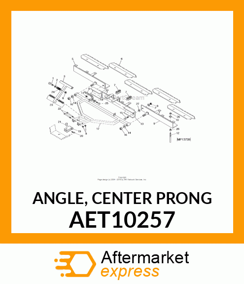 ANGLE, CENTER PRONG AET10257