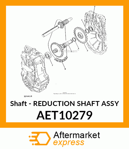 Shaft - REDUCTION SHAFT ASSY AET10279