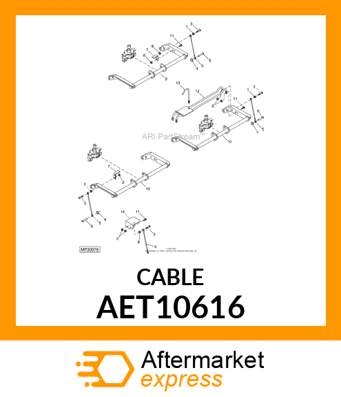 CABLE, FRONT CUTTING AET10616