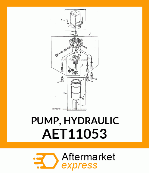 PUMP, HYDRAULIC AET11053