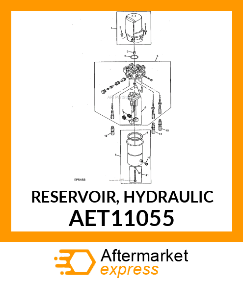 RESERVOIR, HYDRAULIC AET11055