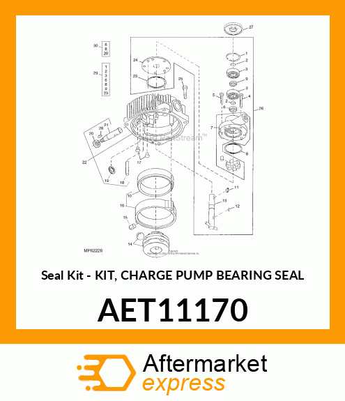 Seal Kit - KIT, CHARGE PUMP BEARING SEAL AET11170