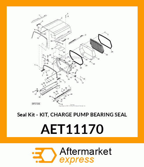 Seal Kit - KIT, CHARGE PUMP BEARING SEAL AET11170