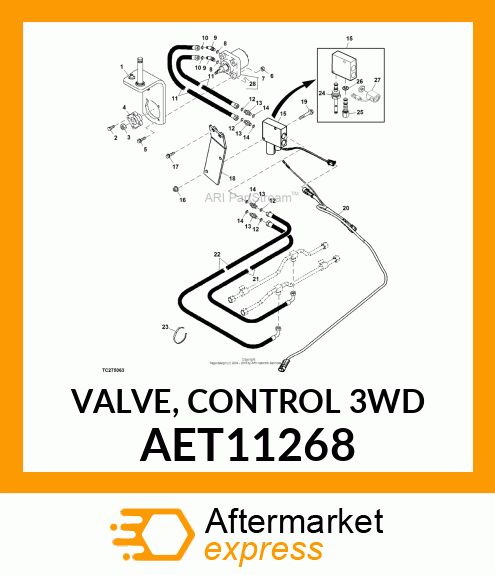 SOLENOID HYDRAULIC VALVE AET11268