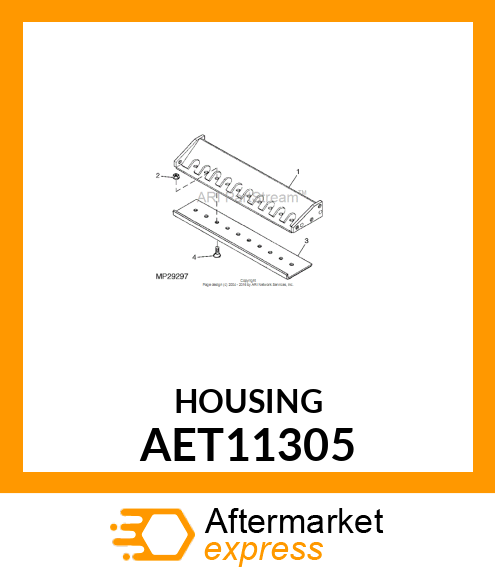 HOUSING, ASSY W/LABELS AET11305