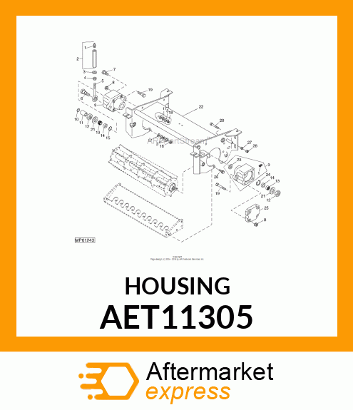 HOUSING, ASSY W/LABELS AET11305