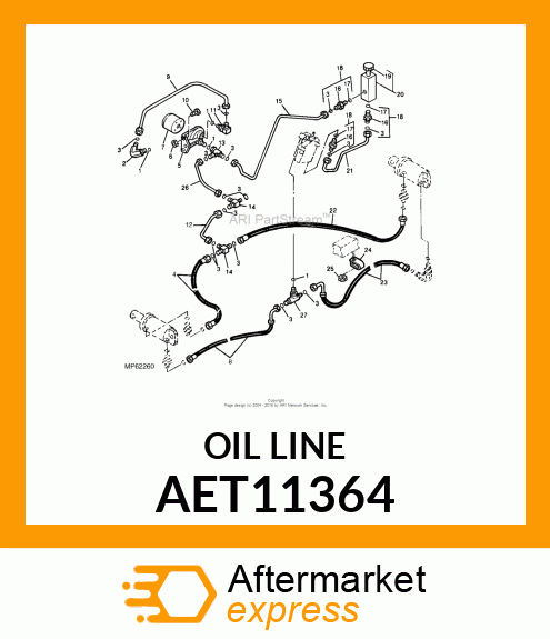 Spare part AET11364 + Oil Line