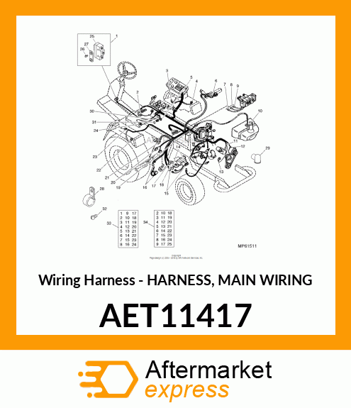 Wiring Harness AET11417