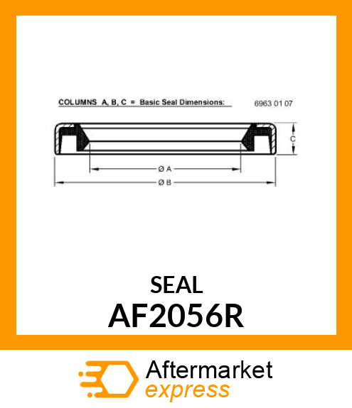 SEAL, OIL/SE WATER PUMP/ AF2056R