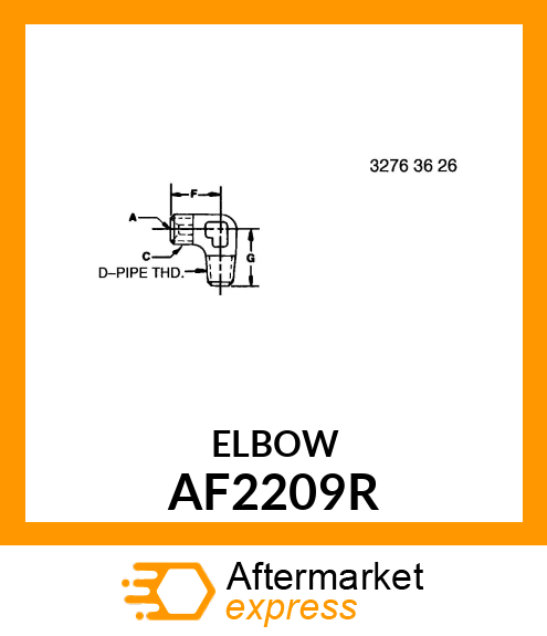 ELBOW,SPECIAL UNION AF2209R