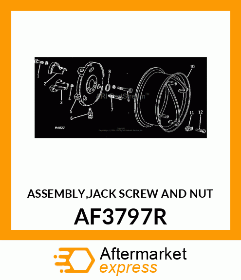 ASSEMBLY,JACK SCREW AND NUT AF3797R