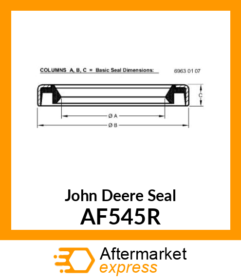 SEAL,OIL/POWER SHAFT/ AF545R