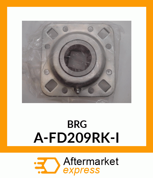 Bearing With Housing - BRG., FL. DISC; SQ. BORE A-FD209RK-I