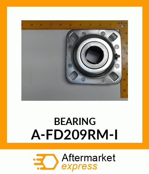 Bearing With Housing - BRG., FL. DISC; SQ. BORE A-FD209RM-I