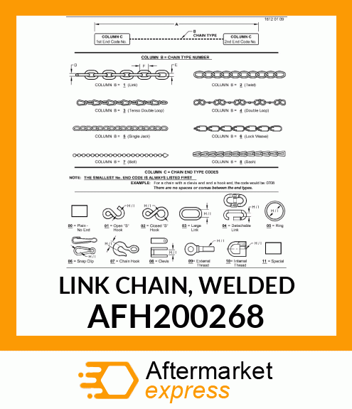 LINK CHAIN, WELDED AFH200268