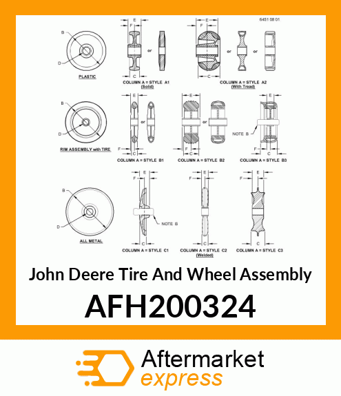 WHEEL amp; TIRE ASY FIBER CORD GAGE AFH200324