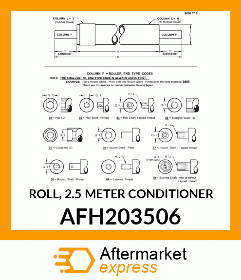 ROLL, 2.5 METER CONDITIONER AFH203506