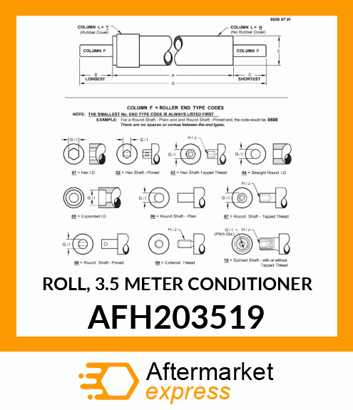 ROLL, 3.5 METER CONDITIONER AFH203519
