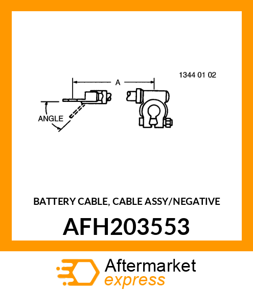 BATTERY CABLE, CABLE ASSY/NEGATIVE AFH203553