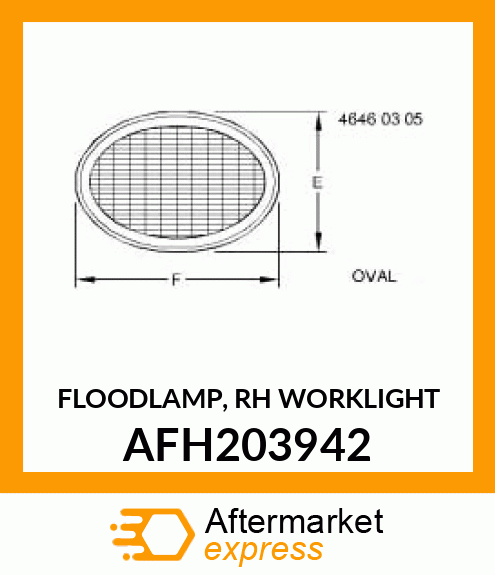 FLOODLAMP, RH WORKLIGHT AFH203942