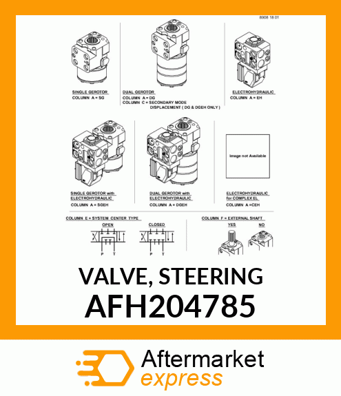 VALVE, STEERING AFH204785