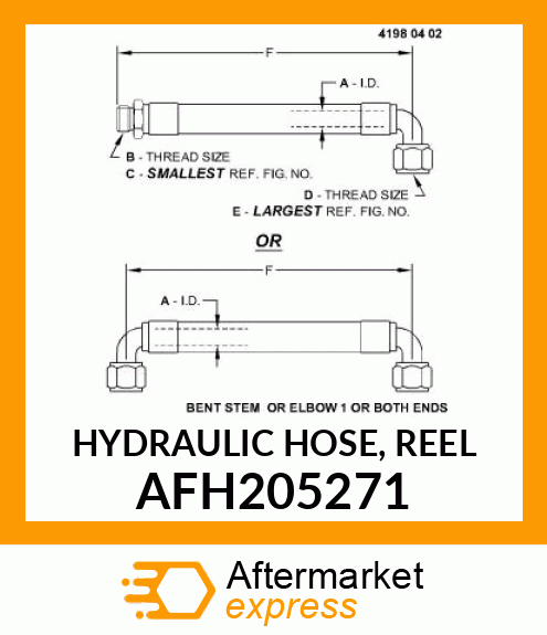 HYDRAULIC HOSE, REEL AFH205271