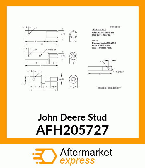 STUD, (BALE PUSHBAR) AFH205727