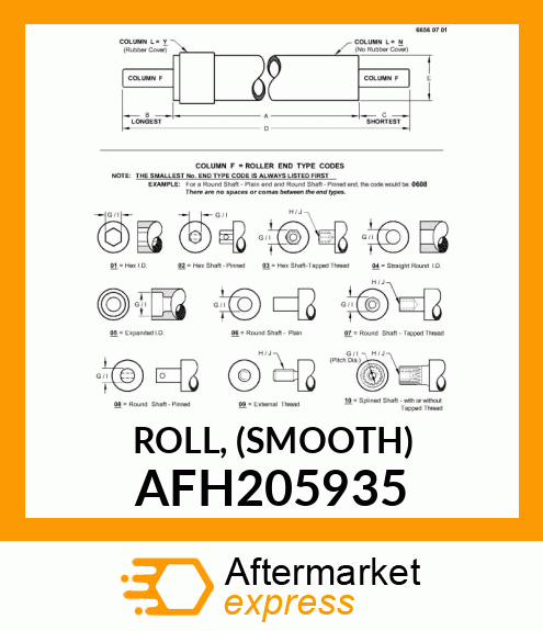 ROLL, (SMOOTH) AFH205935