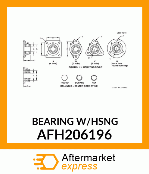 BEARING WITH HOUSING AFH206196