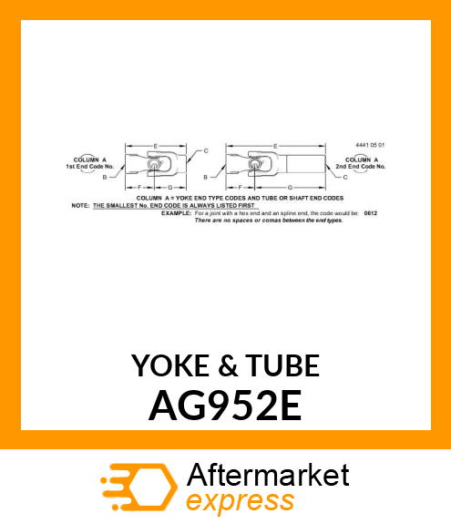 YOKE amp; TUBE AG952E