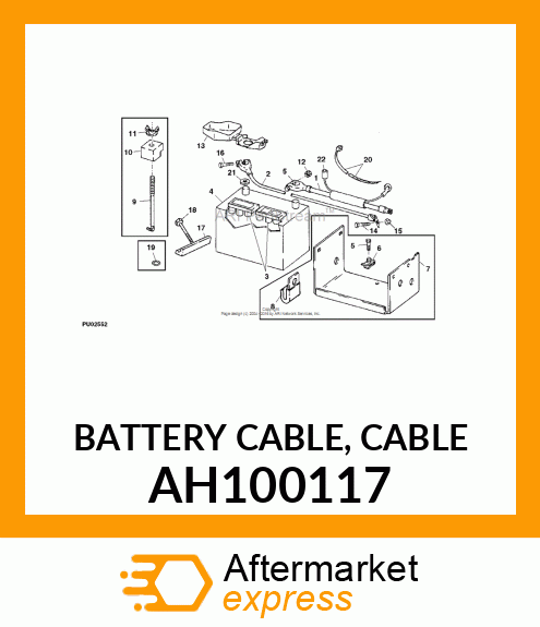 BATTERY CABLE, CABLE AH100117