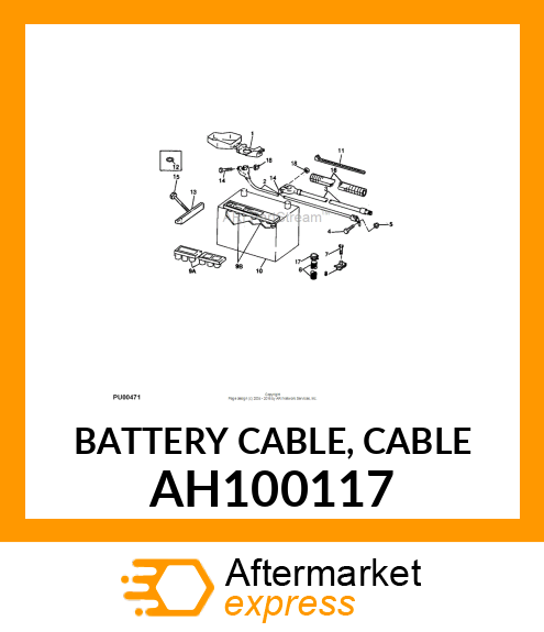 BATTERY CABLE, CABLE AH100117