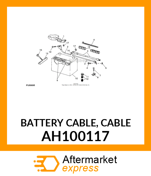 BATTERY CABLE, CABLE AH100117