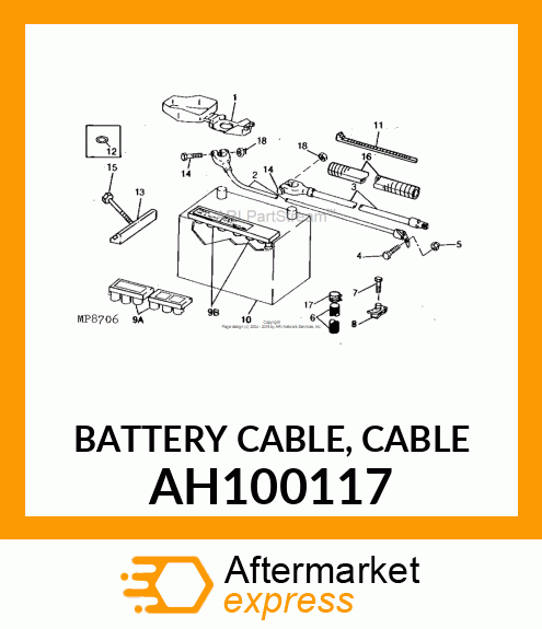 BATTERY CABLE, CABLE AH100117