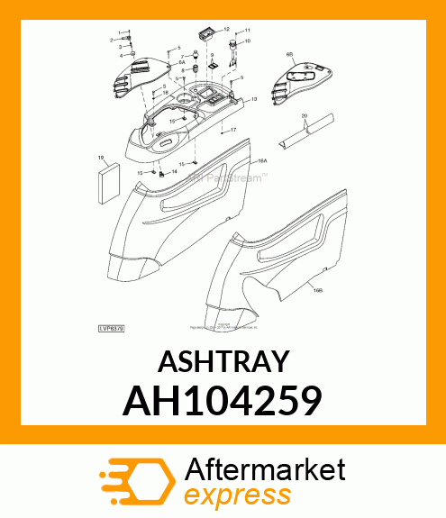 ASHTRAY ASSY AH104259