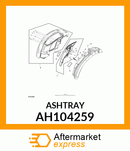 ASHTRAY ASSY AH104259