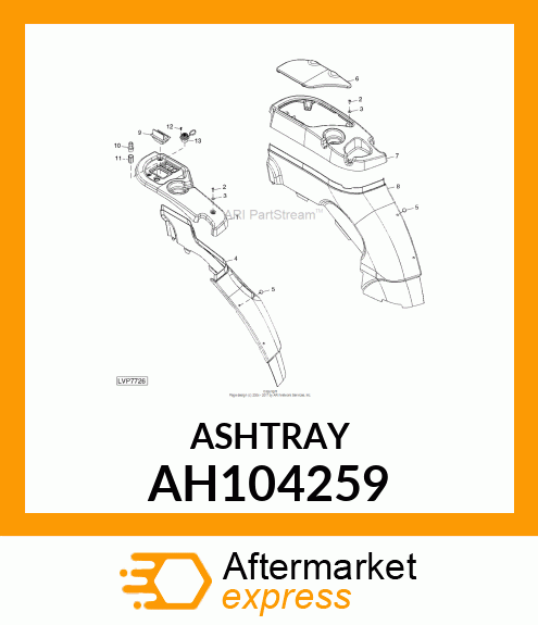 ASHTRAY ASSY AH104259