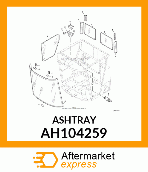 ASHTRAY ASSY AH104259