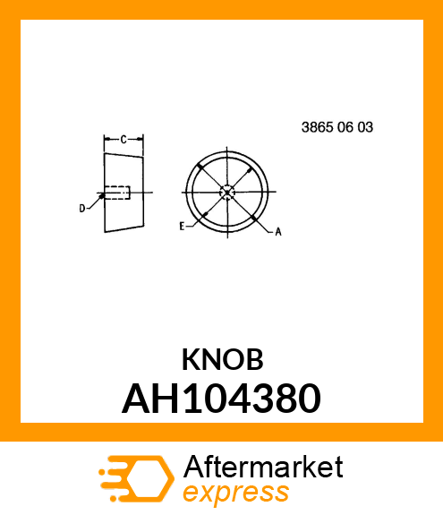 KNOB ASSY AH104380