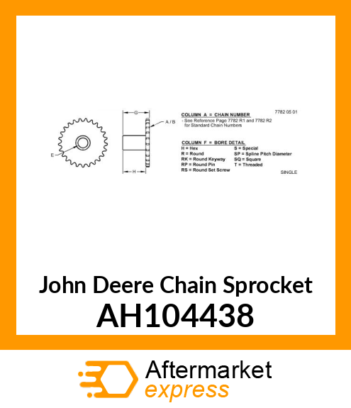 SPROCKET ASSY AH104438