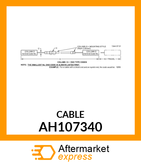 CABLE ASSY AH107340